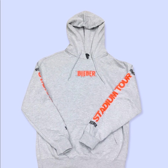 Justin Bieber Stadium Tour Motorcycle Hoodie Sweater Small - Picture 3 of 5